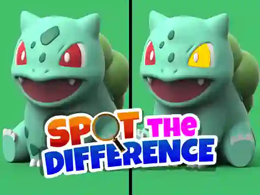 Leikur Pokimon Spot the differences á netinu