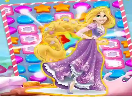 Leikur Princess Rapunzel Match3 á netinu