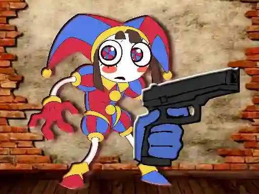 Leikur Pomni Maze Shooter á netinu
