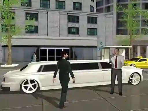 Leikur Limo Taxi Driving Simulator: Limousine Car Games á netinu