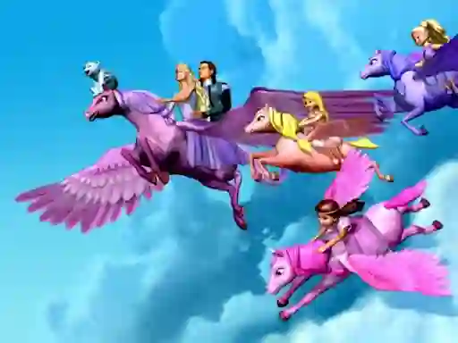 Leikur Barbie Magic Pegasus Puzzle á netinu