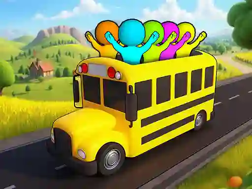 Leikur Bus Match: Color Parking Jam á netinu
