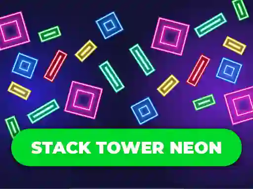 Leikur Stack Tower Neon: Keep Blocks Balance á netinu