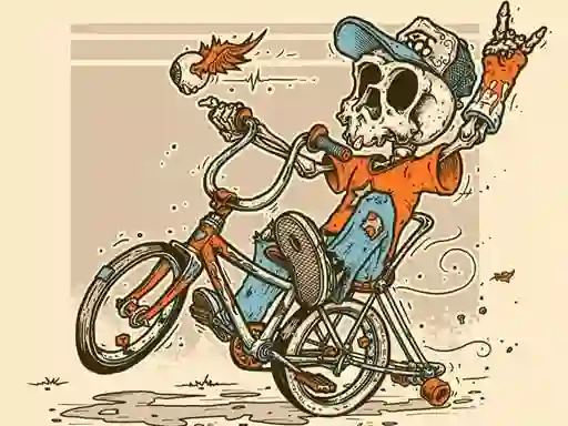 Leikur Halloween Bike Ride á netinu