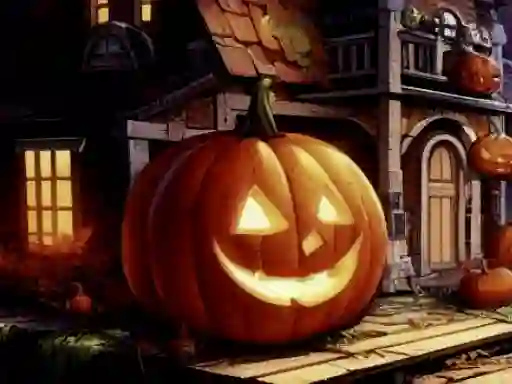Leikur Halloweem Pumpkin Adventure á netinu