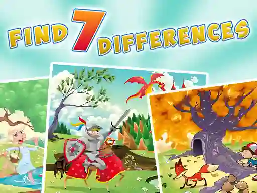 Leikur Find 7 Differences á netinu