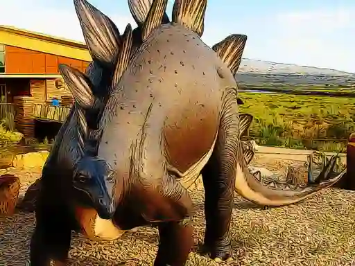 Leikur Stegosaurus Dinosaur Jigsaw á netinu