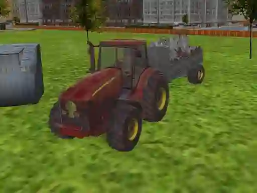 Leikur 3D city tractor garbage sim á netinu