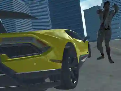 Leikur Supercars zombie driving 2 á netinu
