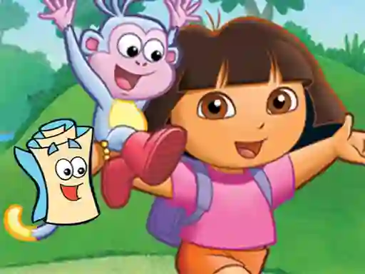 Leikur Dora Find Hidden Map á netinu
