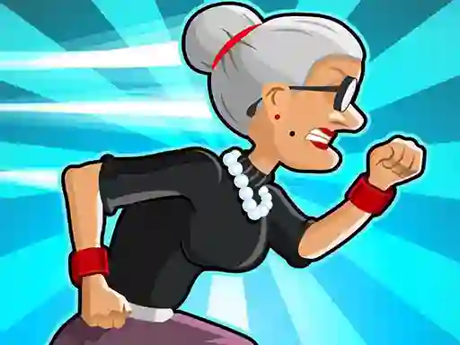 Leikur Angry Gran Run á netinu
