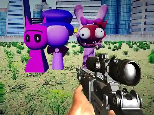 Leikur Sprunki Sniper Squid Game á netinu