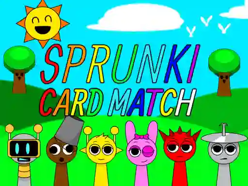 Leikur Sprunki Card Match á netinu