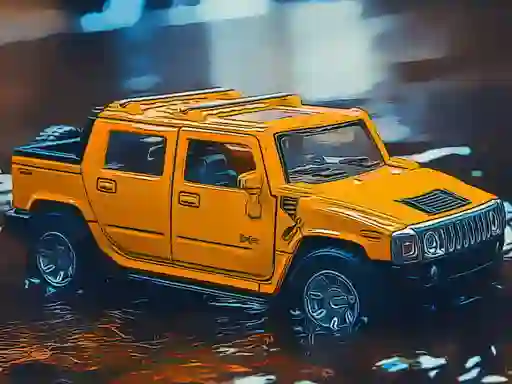 Leikur Hummer Jeep Puzzle á netinu