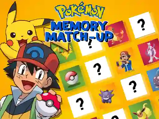 Leikur Pokemon Memory Match-Up á netinu
