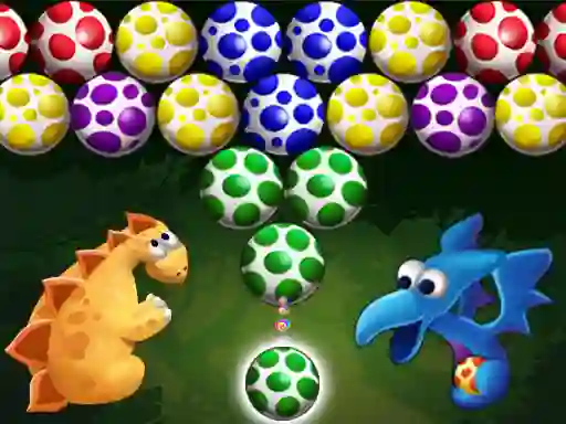 Leikur Dino Eggs Bubble Shooter á netinu