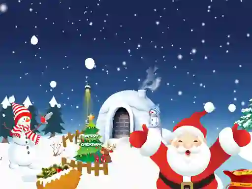 Leikur Happy Christmas Slide á netinu