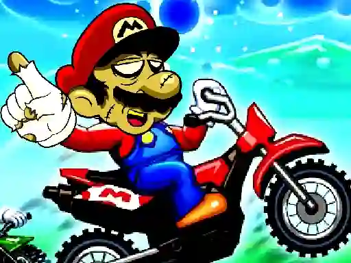 Leikur Super Mario Halloween Wheelie á netinu