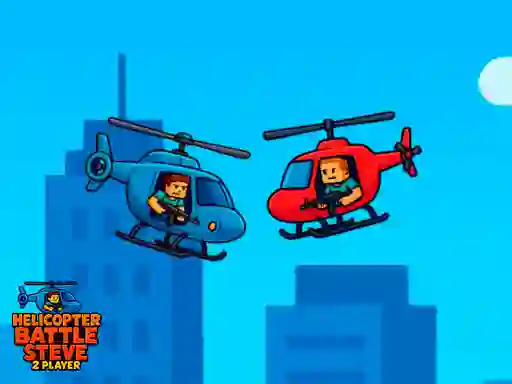 Leikur Helicopter Battle Steve 2 Player á netinu