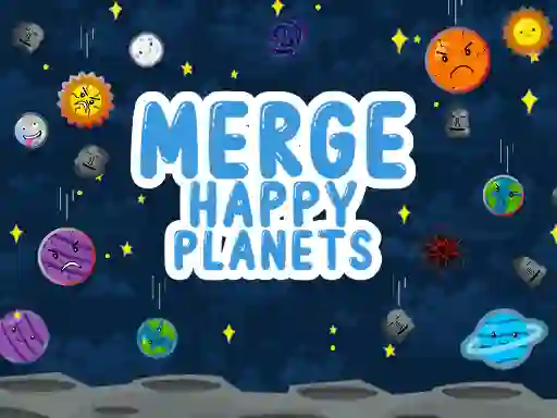Leikur Merge Happy Planets á netinu