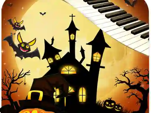 Leikur Halloween Piano Tiles á netinu