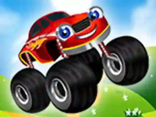 Leikur Monster Trucks Kids Racing á netinu