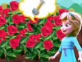 Leikur Cold Heart: Elsa vex rósir  á netinu