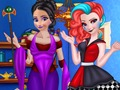 Leikur Elsa og Anna Cosplay  á netinu