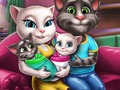 Leikur Fjölskyldudagur Angela Twins á netinu