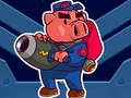 Leikur Captain May-Ham vs Bunny Invaders á netinu