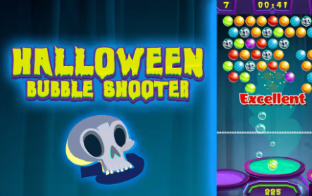 Leikur Halloween Bubble Shooter á netinu