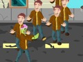Leikur Zombies árás á netinu