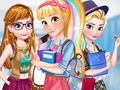 Leikur Disney Girls aftur í skóla  á netinu