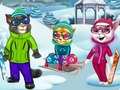 Leikur Kettir Winter Fun  á netinu