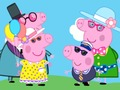Leikur Peppa Svín: Fjölskylda klæða sig upp  á netinu