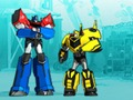 Leikur Transformers. Vélmenni í dulargervi: Super Mini Striker  á netinu