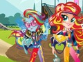 Leikur Stelpur frá Equestria. Vináttuleikir: Motocross  á netinu