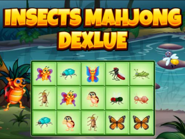 Leikur Skordýr Mahjong Deluxe  á netinu