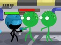 Leikur Stickmen á móti zombie  á netinu