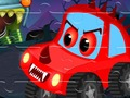 Leikur Halloween Car Mosaic  á netinu