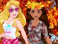 Leikur Princess Fall Flanells  á netinu