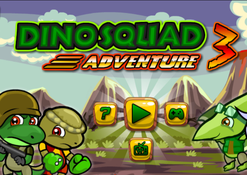 Leikur Risaeðlu Team Adventure 3  á netinu