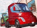 Leikur Tesla Truck Jigsaw á netinu