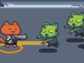 Leikur Cat Gunner vs zombie á netinu