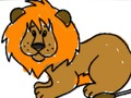Leikur Aftur í skólann: Lion litabók  á netinu