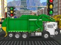 Leikur Town Clean Sorp Truck  á netinu