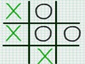 Leikur Tic Tac Toe pappír athugasemd  á netinu