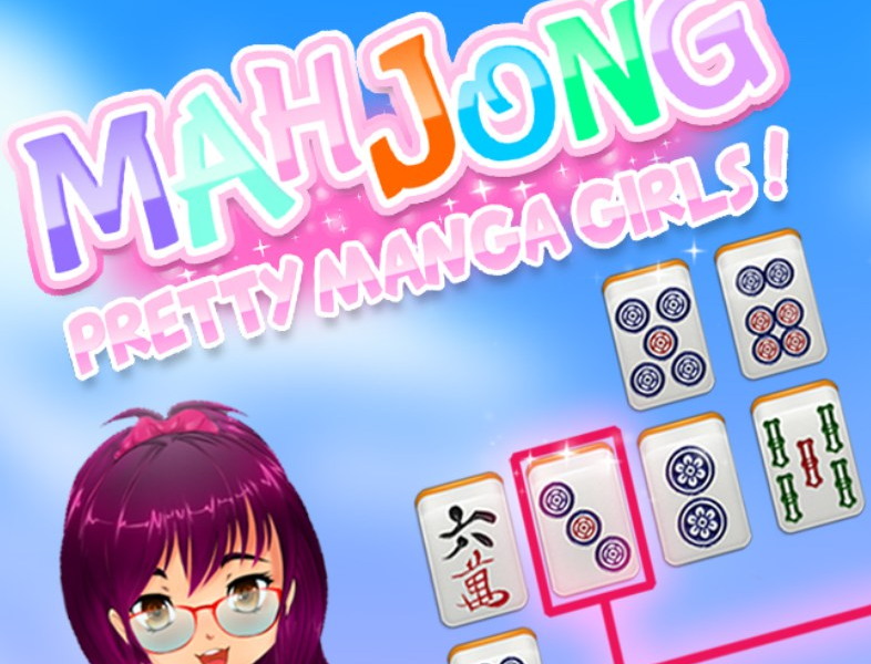 Leikur Fallegar Manga stelpur Mahjong  á netinu