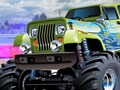 Leikur Monster Truck Beach brimbrettabrun á netinu