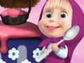 Leikur Masha & Bear Cooking Dash á netinu